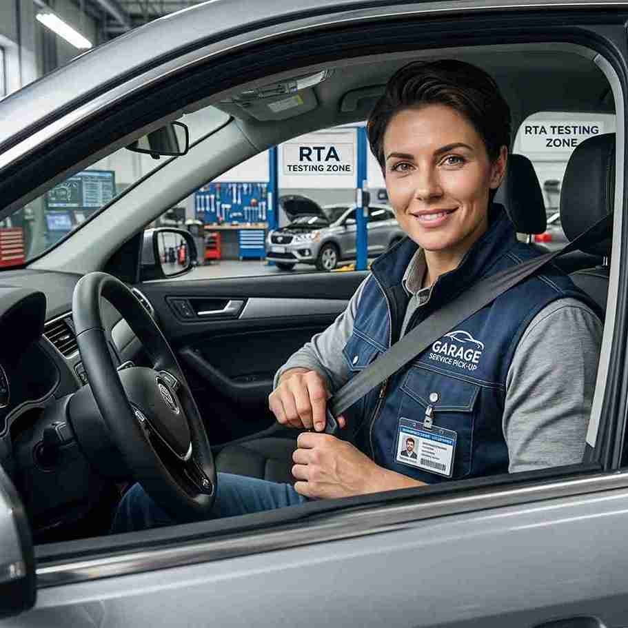 RTA testing and garage pick up service Dubai for vehicle care